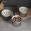 New ceramic high-legged cat bowl with large diameter, anti-choking, slow feeding, anti-knockover, neck-protecting dog bowl, pet 2