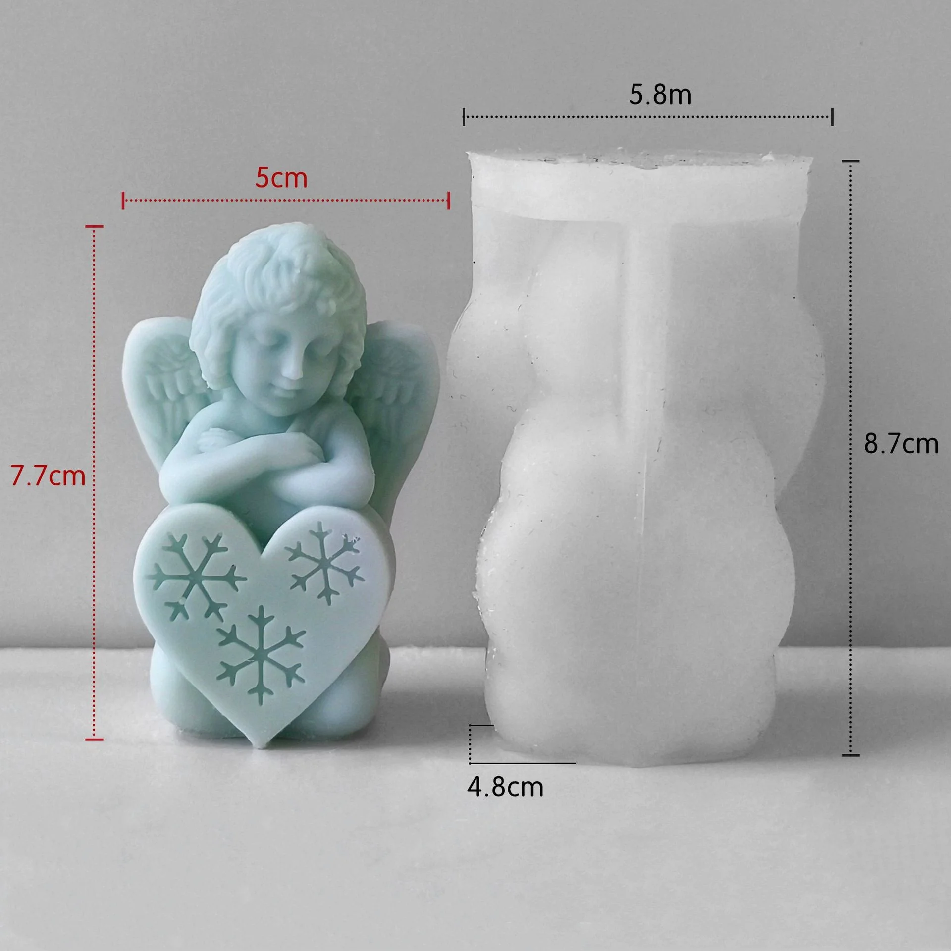 Angel Aroma Candle Silicone Mold Christmas Decoration Gift DIY Candle Plaster Ornament Mold silicone mold,silicone candle mold,aromatherapy candle mold,silicone candle molds,candle mold