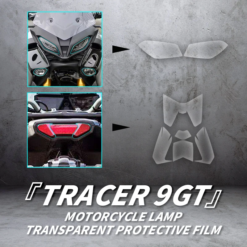 Used For YAMAHA TRACER 9GT Motorcycle Headlights And Taillights Protection Transparent Film Bike Accessories Stickers Decals