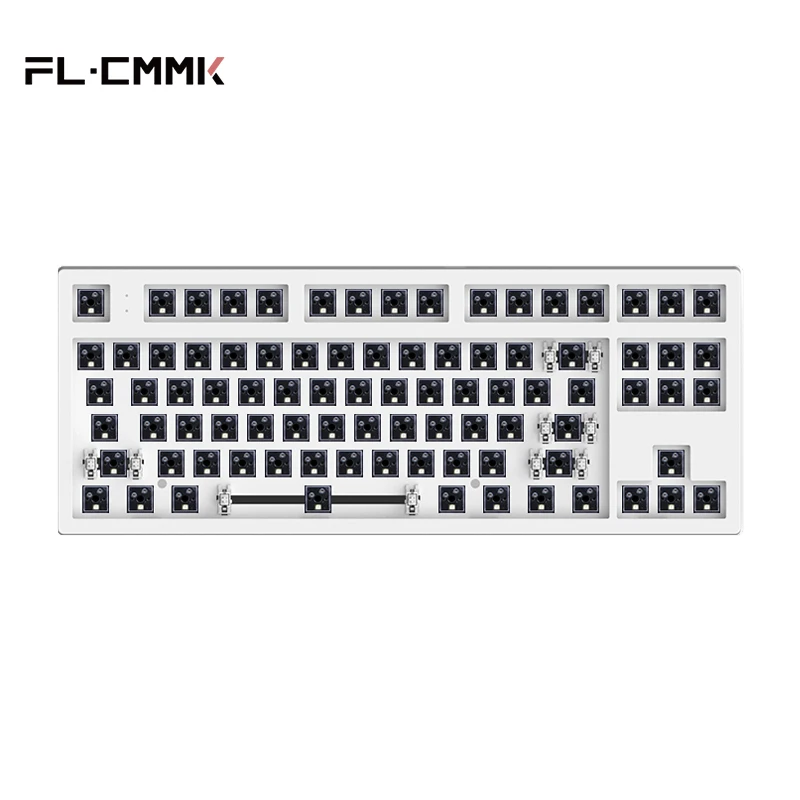 FL·ESPORTS MK870 Kit Bluetooth Wireless 2.4G Three-Mode Keyboard Customization Kit Satellite Axis Full Key Hot Swap 87 Keys korean computer keyboard Keyboards