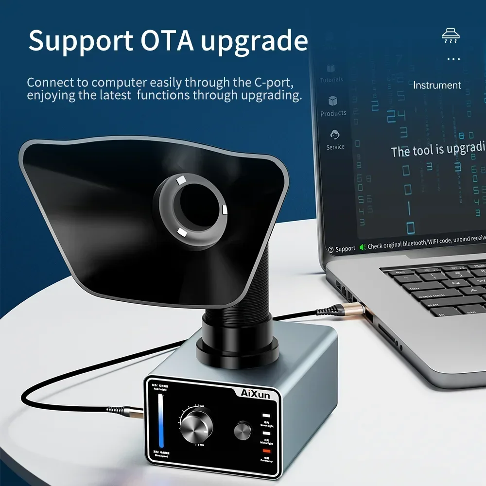 ES02 Strong Suction Efficient Purification Smoking Instrument Soldering Cleaner Fume Extractor Air Cleaner With LED Light