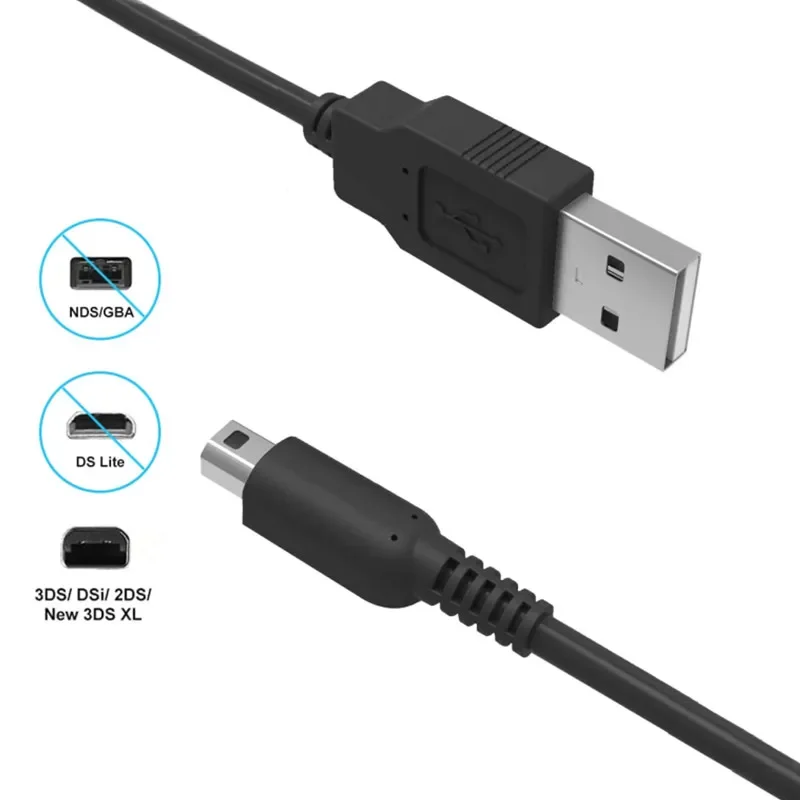 Cavo Di Ricarica Usb Da 1.2M Cavo Dati Di Ricarica Per Nintendo Dsi Ndsi 3Ds 2Ds Xl/Ll Nuovo 3Ds Xl/3Ds Xl 2Ds Xl 2Ds Game Power Line