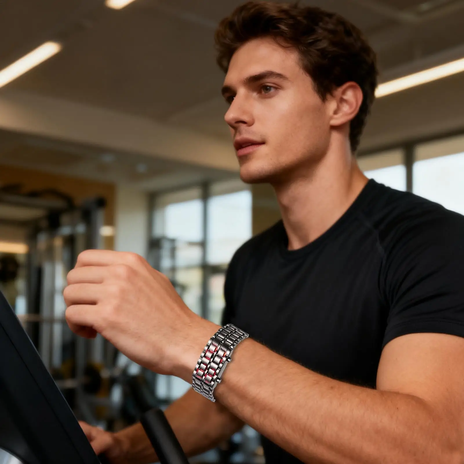 Digital Watch Daily Water Protection Device LED Digital Mens Watch For Family Friends Office Social Events Holiday Indoor