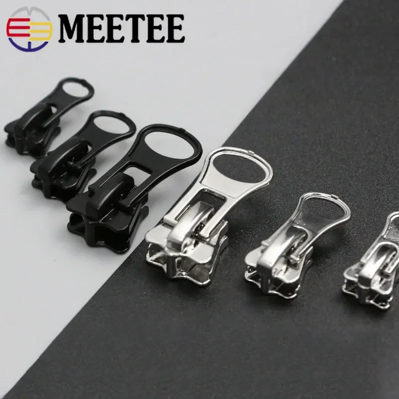 Zipper Sliders for Resin Zippers Backpack Bag Zip Puller Head Zips Repair Kit DIY Sewing Clothing Accessories 10Pcs 3# 5# 8# 10#