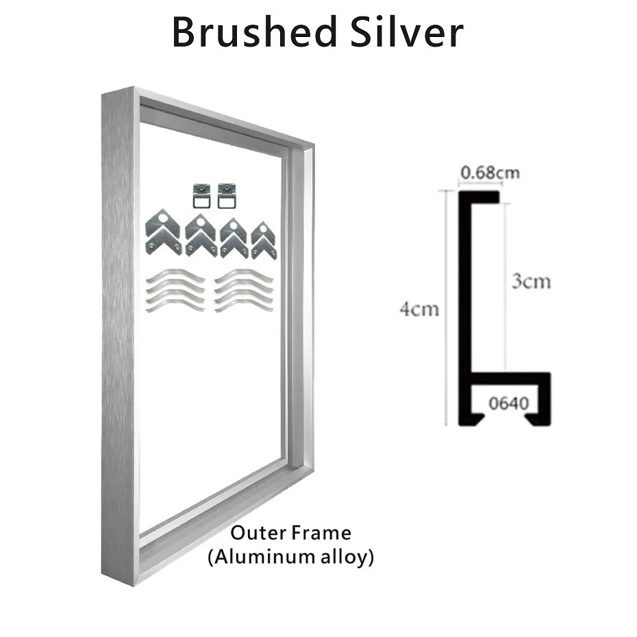 Vibrant Multi-Color Thick Metal Wall Art Photo Frame Collection