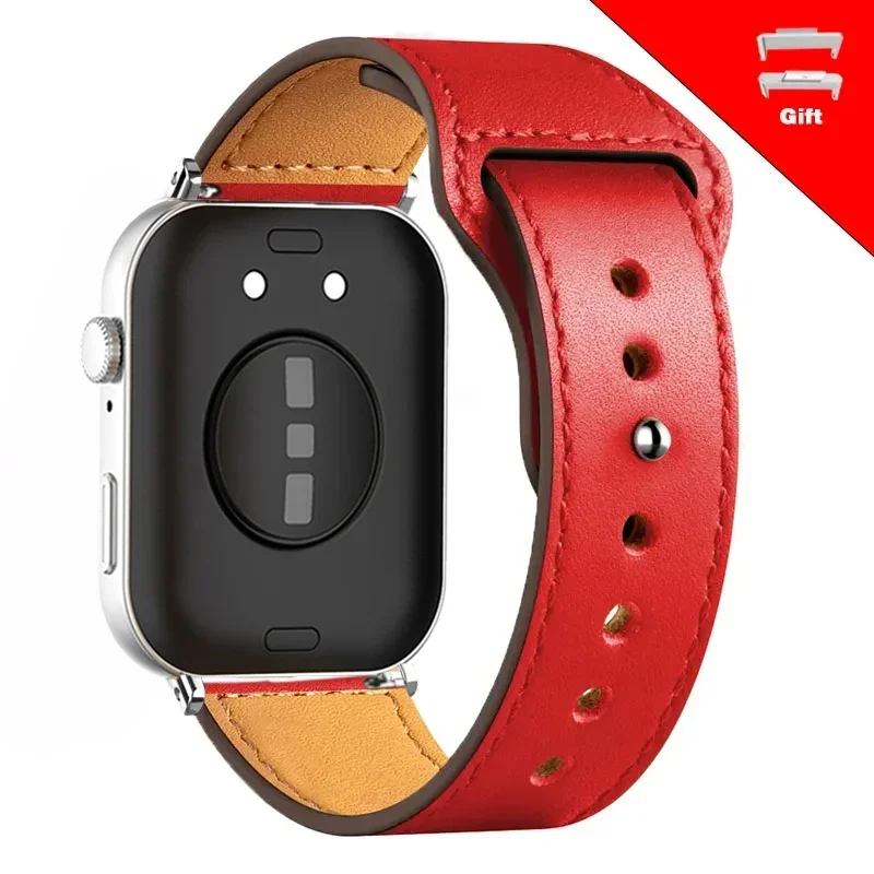 Premium Leather Smartwatch Band - Elegant Replacement Wristband Strap Accessories