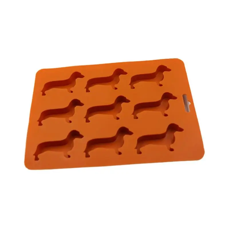 

Dachshund Ice Cube Trays Easy Release Dog Shaped Silicone Ice Cube Puppy Treat Mold for Candy Chocolate Ice Cube Kitchen Tools