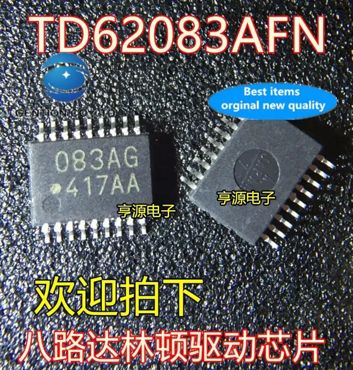 

10 шт., 100% оригинальная новая модель телефона TD62083AFNG 083AG TSSOP18, чип транзистора Дарлингтона