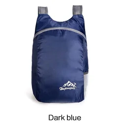 Ultra-Light Foldable Waterproof Sports Backpack - Portable Outdoor Travel Bag for Camping, Running, Fitness, and Shopping (Dark blue)