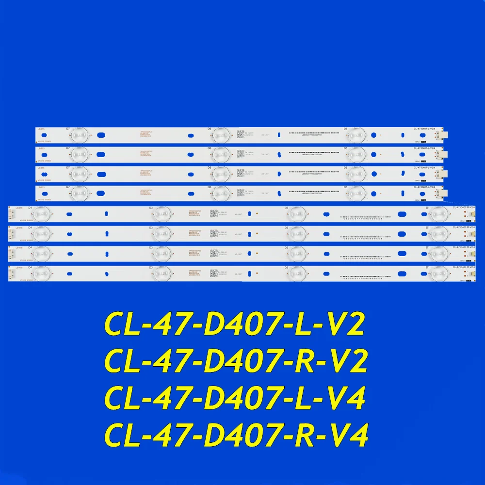 LED Strip for 47PFG4109/78 47PFH4109/88 47PFL3188H/12 47PFL3188T/60 47PFL5708/F7 TPT470H1-DUJFFE CL-47-D407-L-V2 CL-47-D407-R-R2