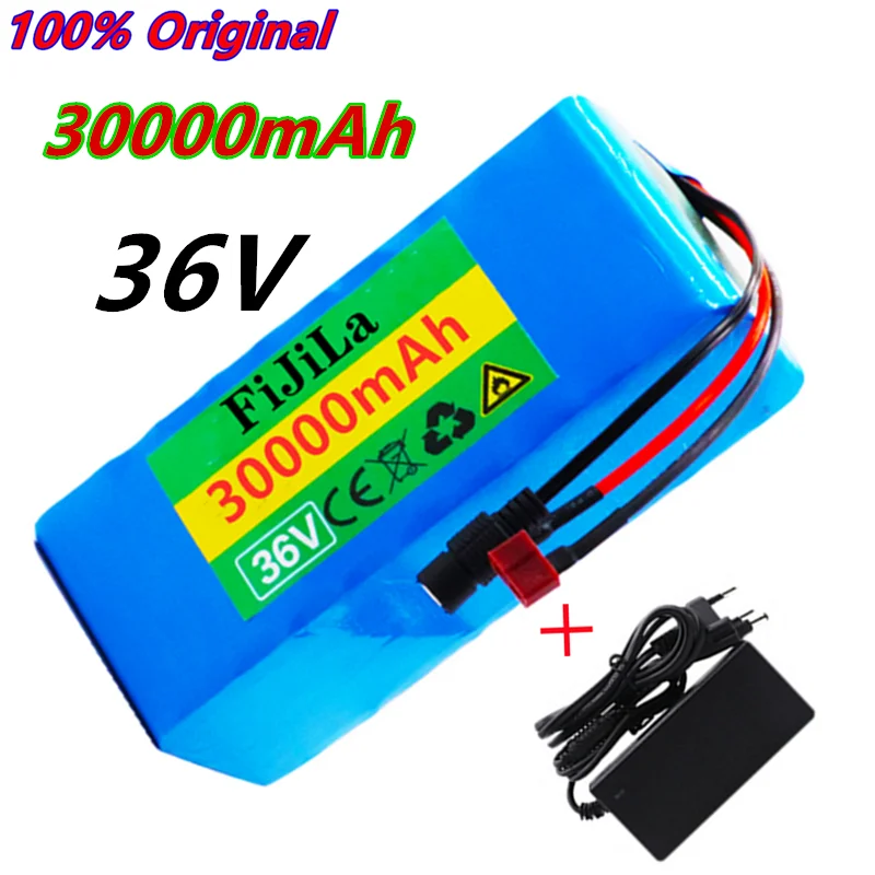2022 Neue 36V Batterie 10 S3P 30Ah Batterie 500W Batterie Ad Alta Potenza 36V Ebike Elektrische Fahrrad Ladegerasse Bms + 42 V2A Ladung