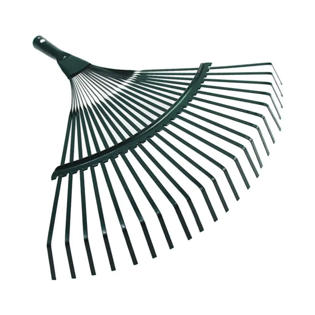갈퀴 헤드, 헤비 듀티 스틸 교체 잔디 잎, 녹색, 40cm 너비, 22