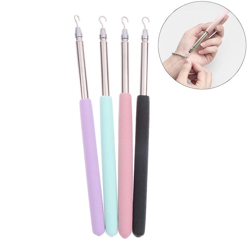 1PC Bracelet Helper Tool Hook Easy Jewelry Wearing Tool Aid Assistance Metal Portable Bracelet Buddy Fastening Helper