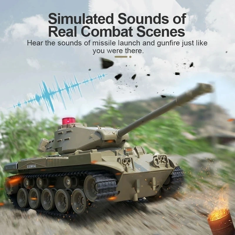 JJRC Q85 2.4Ghz Remote Control Tracked Tank Military War Sound 1:30 Rc Tank Remote Control Mini Military Tiger Tank Toy 2