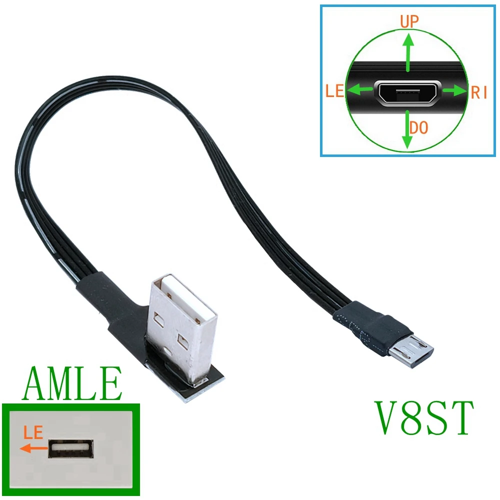 Câble D'Extension Usb 3.0 Gauche Angled Rallonge Usb 3.0 Type A Mâle