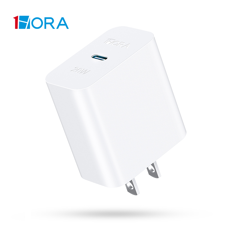  1HORA Fast Charger PD20W For IPhone Xiaomi Huawei Samsung Adatper QC3.0 With Lighting or Type C 1M 3A Cable