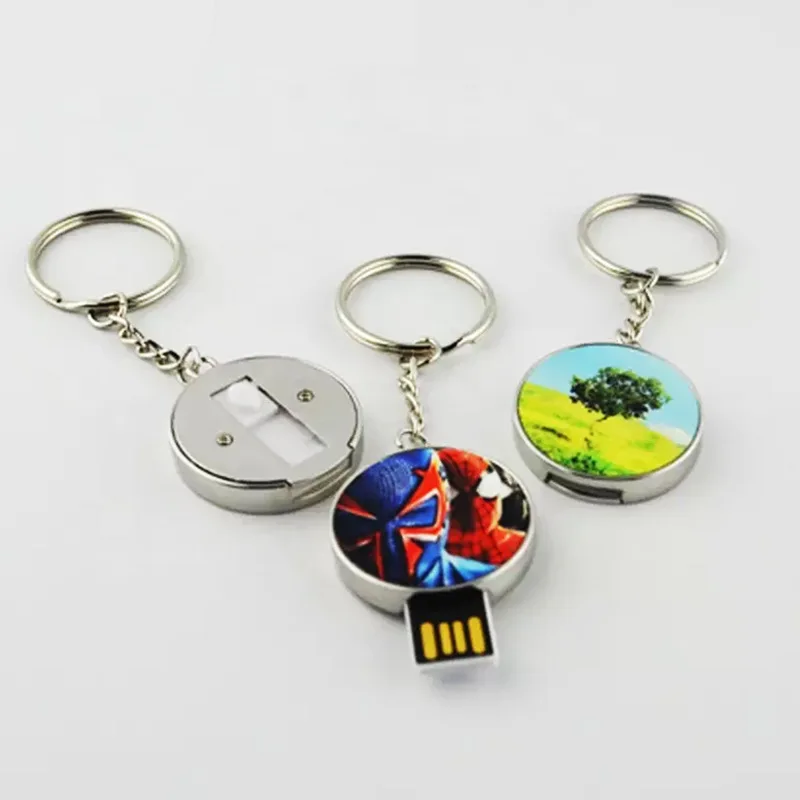 Sublimation Keychain Photo Key Chain USB charger