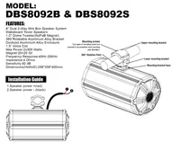 8'' Dual Speakers Pair Aluminum Alloy Audio Basket High SPL ATV/UTV Boat Marine Wakeboard Tower Speakers 12v 5
