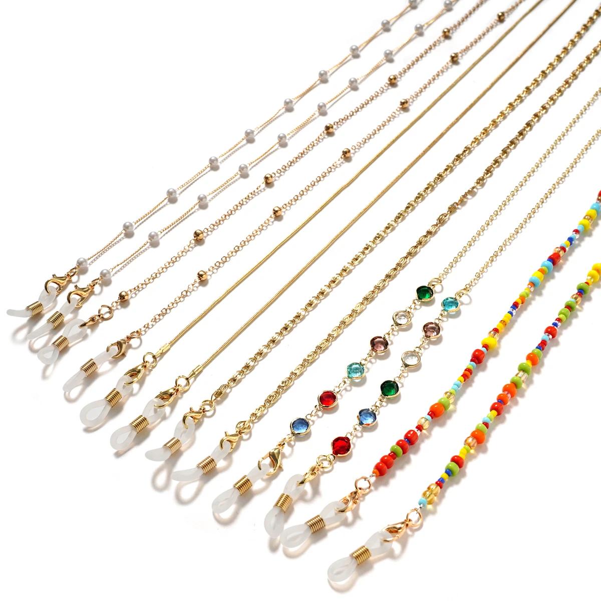 Sunglasses Masking Chains For Women Acrylic Pearl Crystal Eyeglasses Chains Lanyard Glass 2022 New Fashion Jewelry Wholesale 6