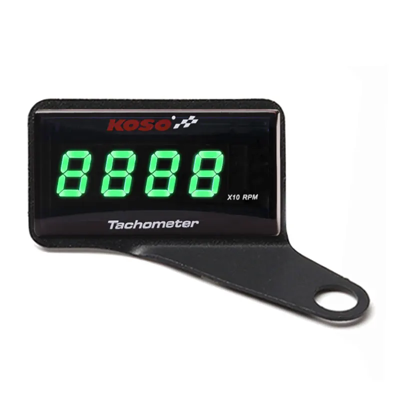 Koso Mini RPM Meter Digital Square LCD Display Engine Tach Hour Meter Tachometer Gauge for BMW YAMAHA KAWASAKI Racing Motorcycle
