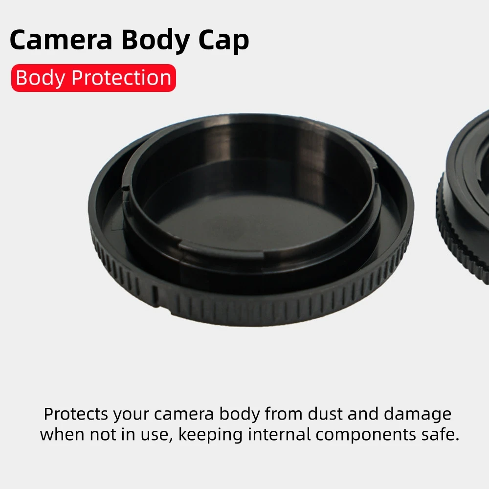 Camera Body and Rear Lens Dust Proof Cap Protector - DSLR Accessories