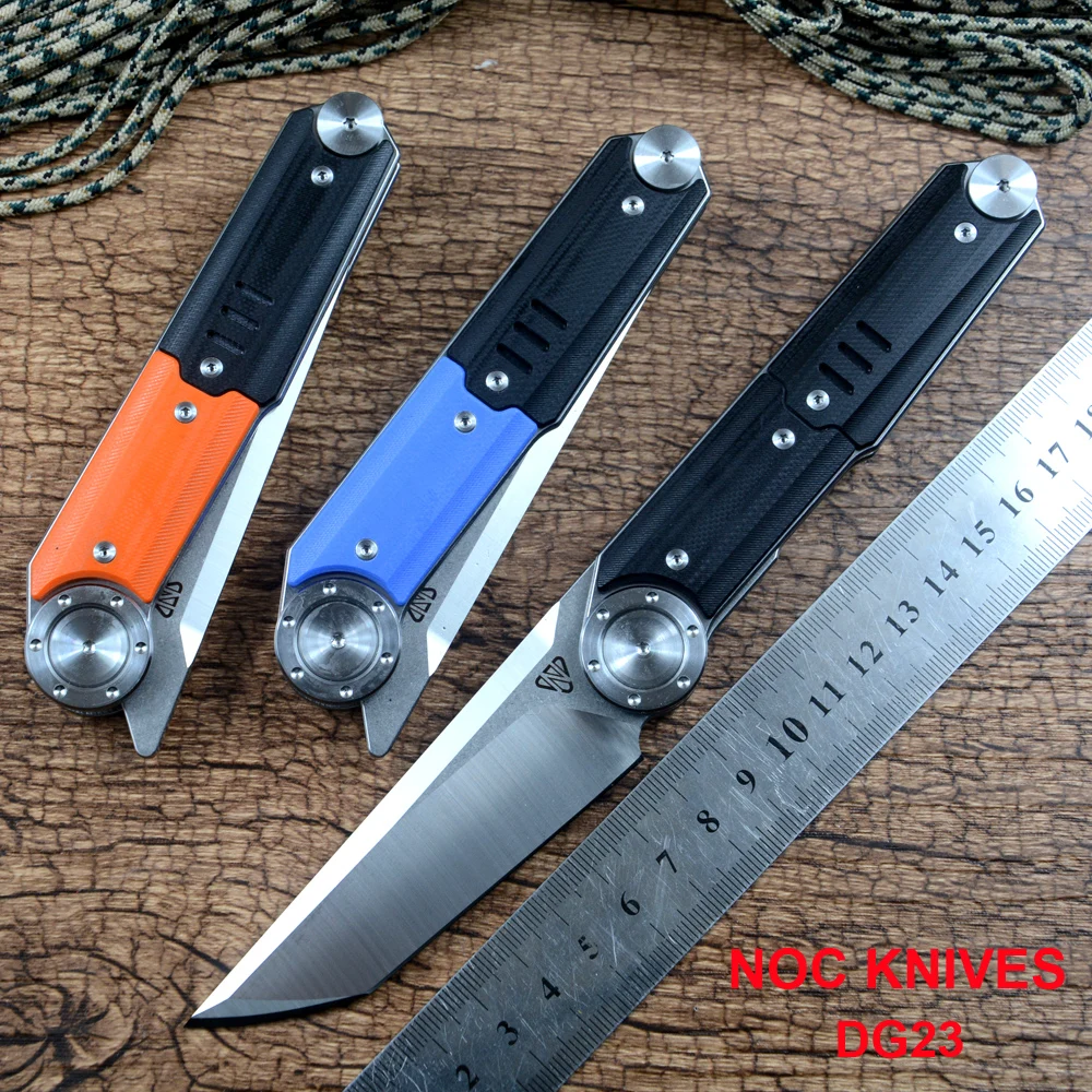 Noc Folding Knife 440c Blade G10 Handle Ball Bearing Washer Dg23 Outdoor  Camping Hunting Pocket Knife Edc Tools - Knife - AliExpress