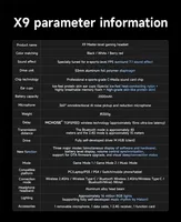MCHOSE X9 Wireless Headworn Game 7.1 Headset Bluetooth 2.4G Three Mode 53mm Aluminum Foil Polymer Diaphragm eSports Gift Headset - Image 6