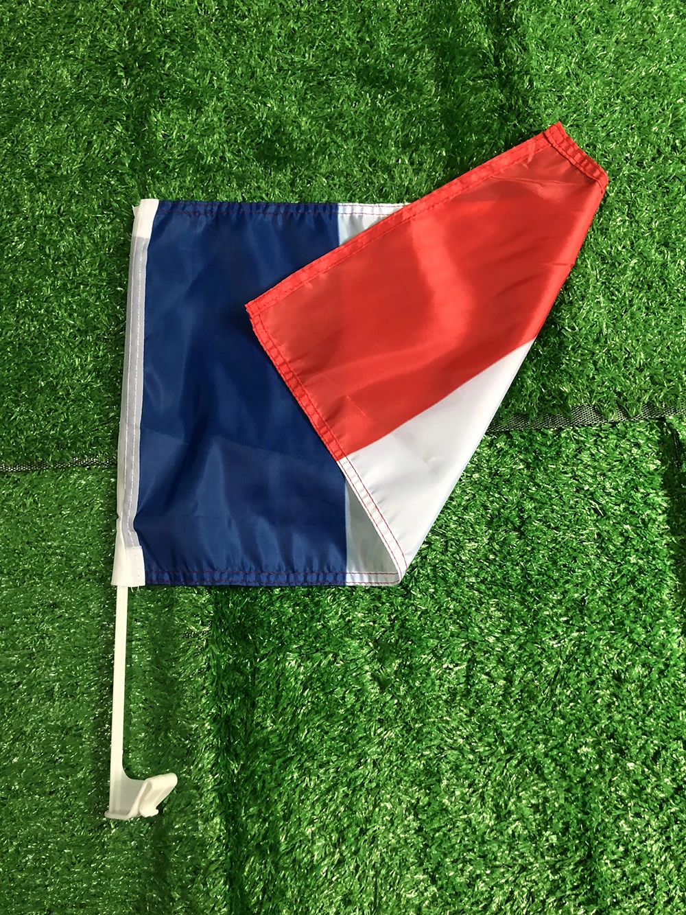 CUSTOM FLAG 30*45cm France car flag France car waving Flag National Flag standard-bearer waving flag with plastic flagpole