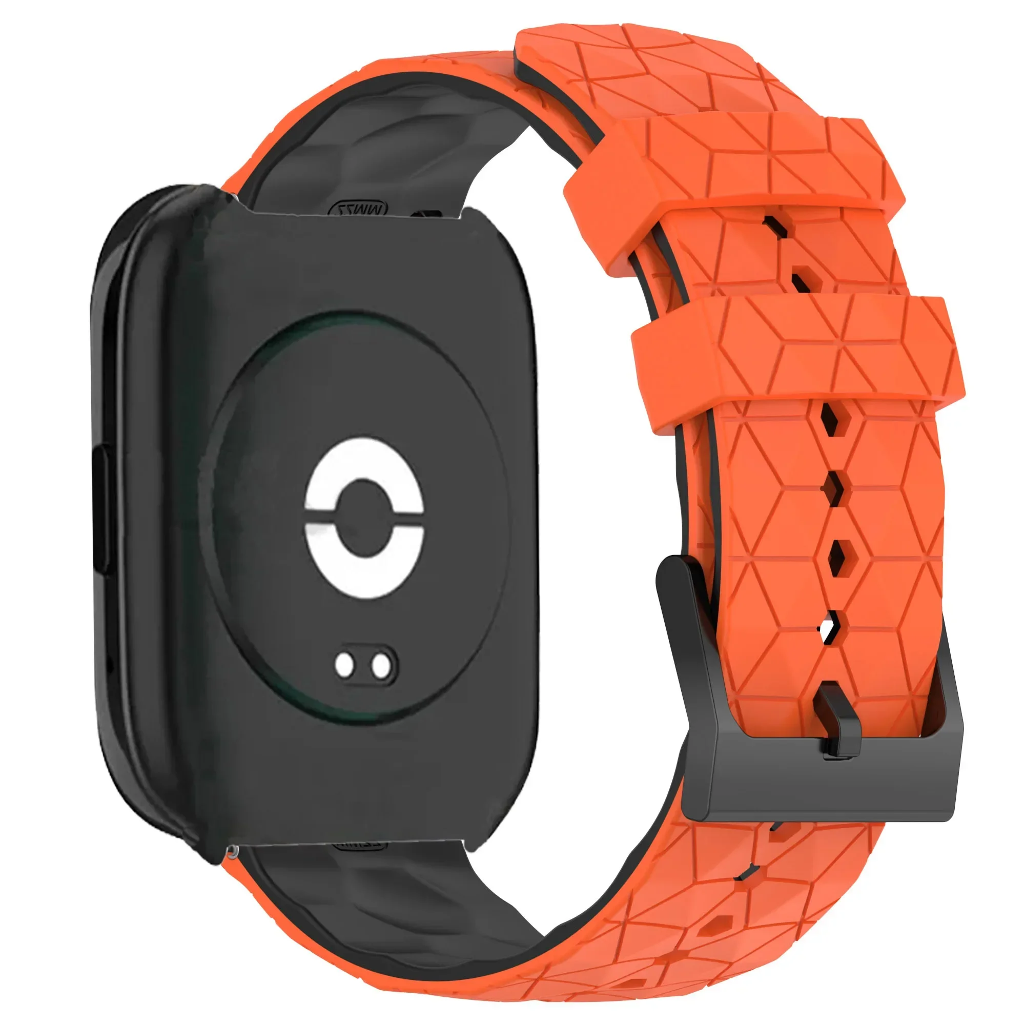 Silicone Sports Band with Soccer Print for Smartwatch Replacement Strap