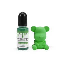 Vibrant 24 - Color Water - Based Pigment Set for Gypsum and Pottery Crafts (Lotus - greed)