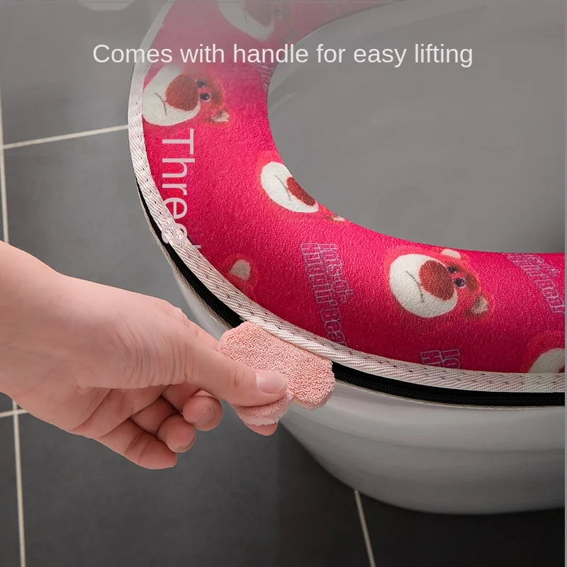 New Universal Toilet Seat Cover Autumn Winter Toilet Mat pad soft High quality Warm WC Case Washable Closestool Cushion for Home 3