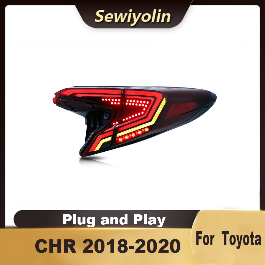 

Car Accessories LED Trailer Light Tail Lamp For Toyota CHR 2018-2020 Animation Facelift Rear DRL Signal Automotive Plug And Play