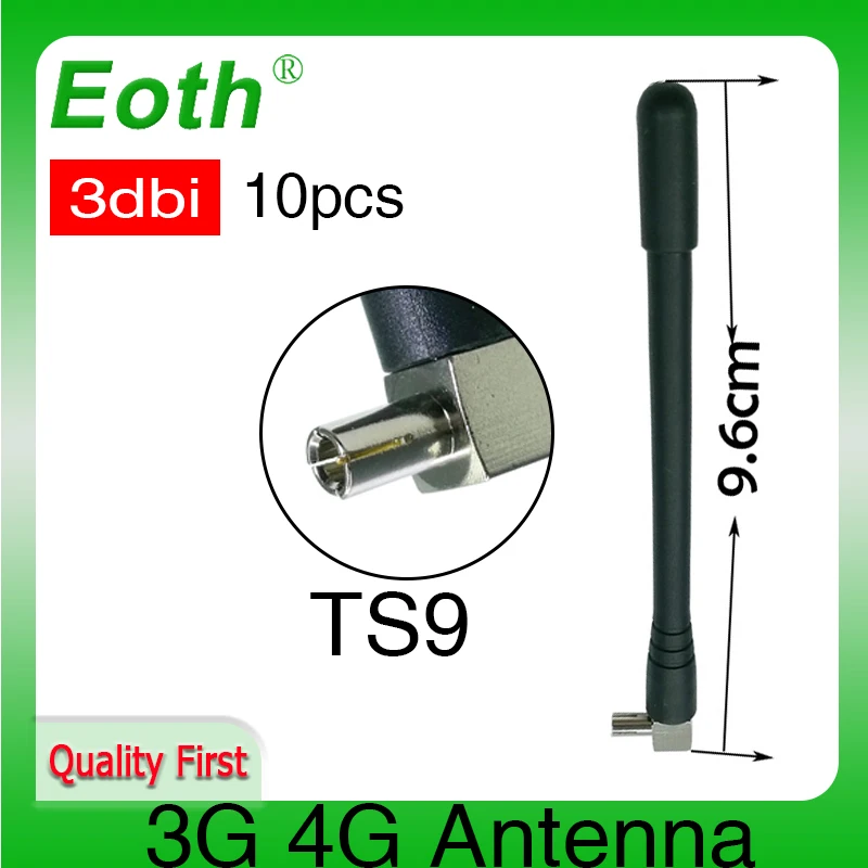 Eoth 10pcs 3G 4G lte antenna 3dbi SMA Male Connector Plug antenne router external repeater wireless modem antene