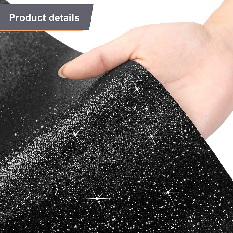 Personalized Shiny Black Party Carpet Suitable for Weddings Christmas Singles Parties Holidays and Outdoor Decoration