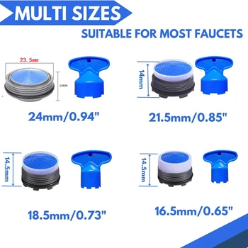 ก๊อกน้ําเครื่องเติมอากาศก๊อกน้ําประหยัดน้ําแตะหัวฉีด M24 M21 M18 M16 ด้ายเปลี่ยนก๊อกน้ําอะแดปเตอร์ด้ายห้องน้ําอะไหล่ 2