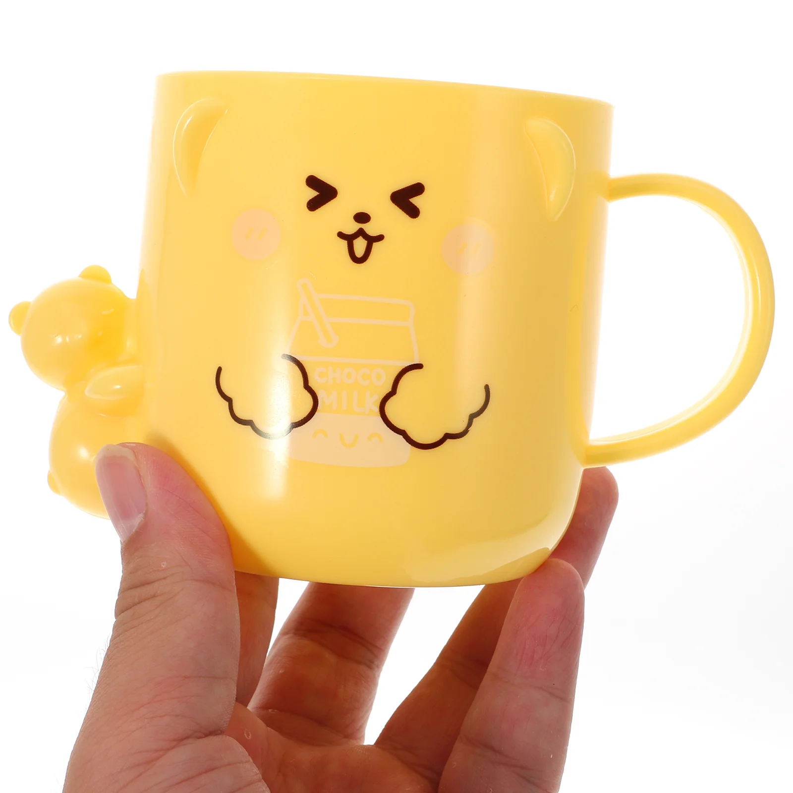 2 Pcs Children's Plastic Mug Kids Mouthwash Cup Cute Coffee Three-dimensional Cartoon Toothbrush Cups