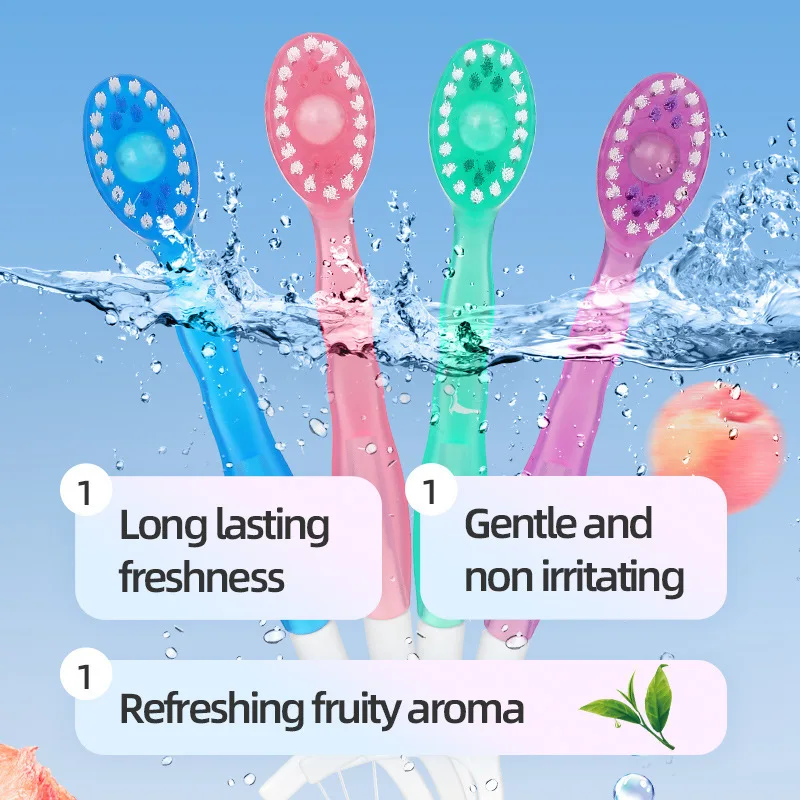 팝핑 비드 칫솔 일회용 미니 휴대용 치약 가정용 개별 소프트 브러쉬 이쑤시개 치실 세트