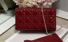  Woman's Bag Bolsa Feminina Messenger Bag Shoulder Bag Genuine Leather Shiny Leather Rhombic Lattice Fashion Top Quality 