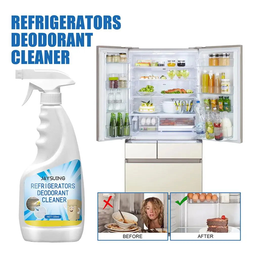 

120ml Refrigerator Foam Deodorant Microwave Oven Cleaning Odor Mildew Household Scale Removal Cleaner Multifunctional Q2E9