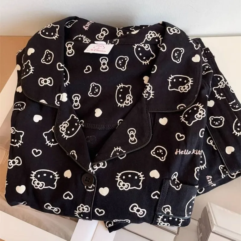 

Sanrio Hello Kitty Pochacco pajamas for women spring and autumn new Kawaii long-sleeved trousers student dormitory home wear set