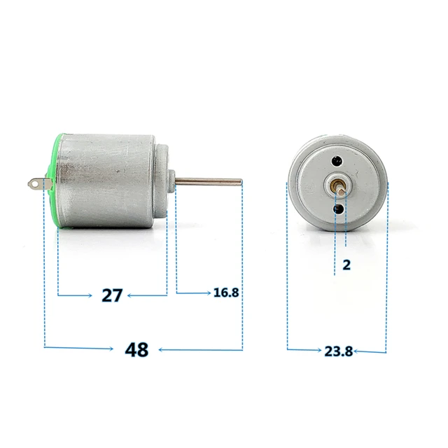 Miniature Small Electric Motor Brushed 1.5V - 12V DC for Models
