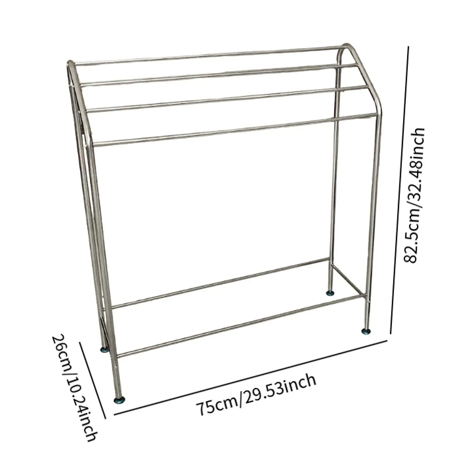 Floor Towel Rack Multifunctional Bathroom Storage Shelf Sturdy Blanket Display Rack for Hotel Closet Laundry Room Home Household