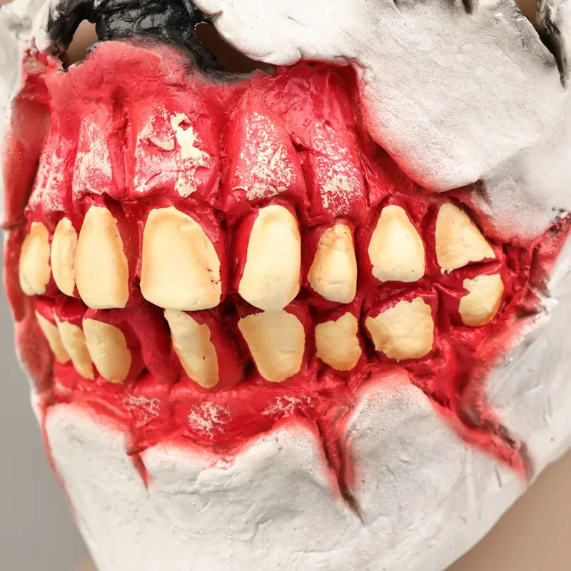 Generic Horror Half-Face Latex Mask for Halloween and Cosplay Events
