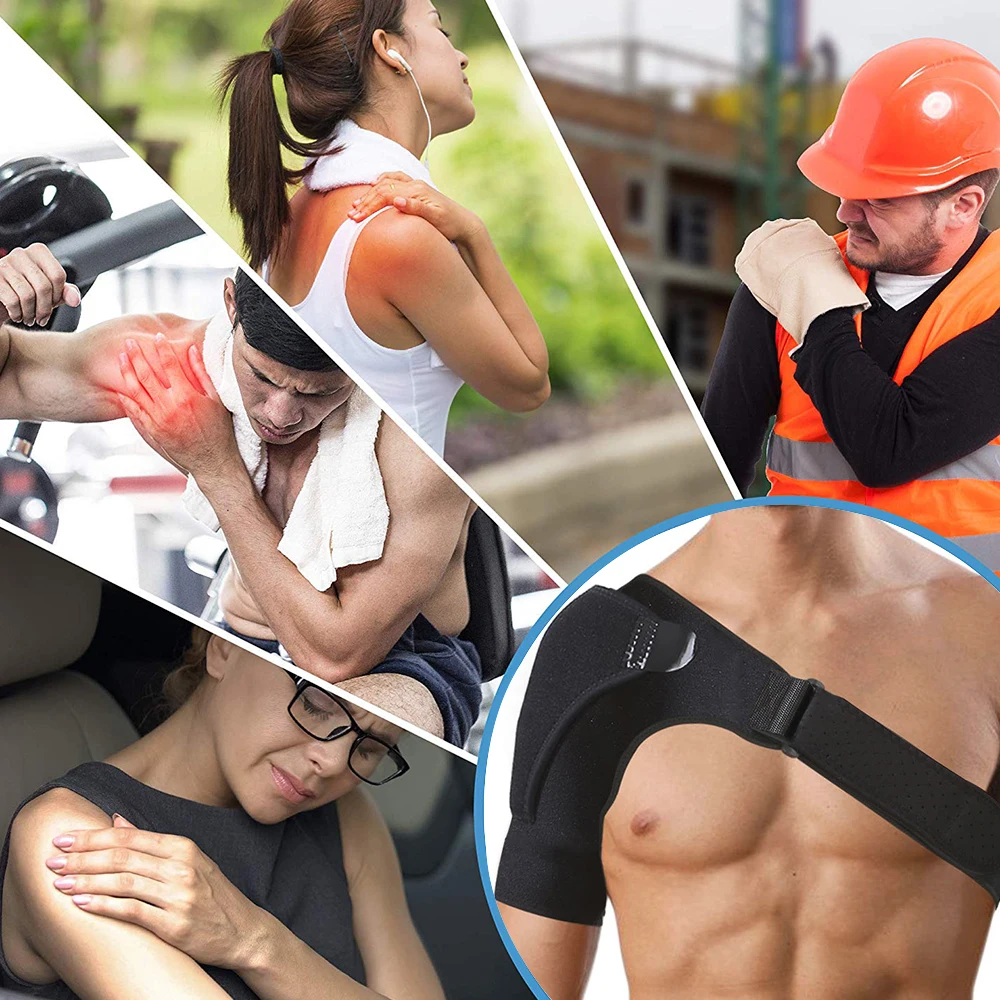 1PCS Adjustable Left/Right Shoulder Support Bandage Protection Shoulder Girdle Joint Pain Sports Training Equipment