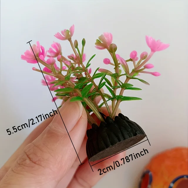 Piante Artificiali Acquario - 10 Pezzi In PVC Sicuro Per Pesci