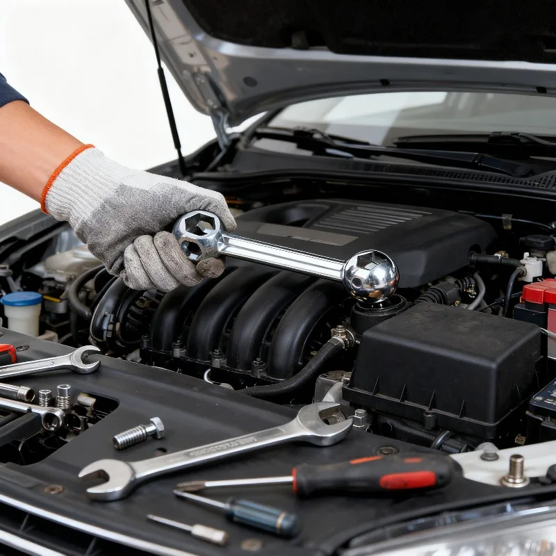 Multifunctional Hex Wrench Aluminum Alloy Dogbone Design 10-Spec Portable for Motorcycle Bicycle Home Travel Repair