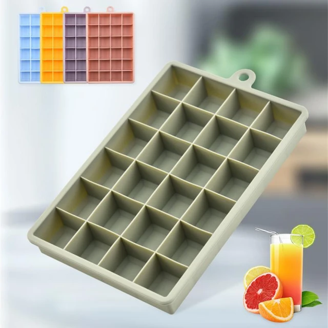 Square Ice Cube Mold Silicone  Large Silicone Ice Cube Tray - 24 Grid Ice  Cube Mold - Aliexpress