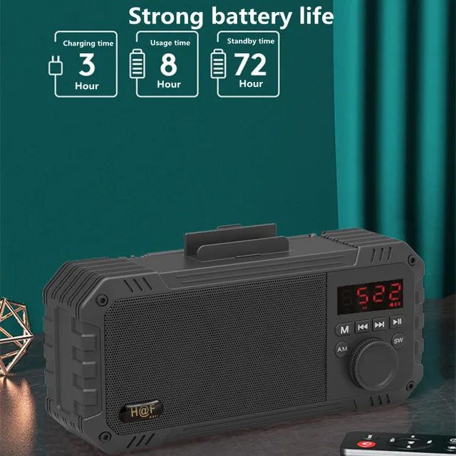 Enceinte rétro radio Bluetooth à réduction de bruit