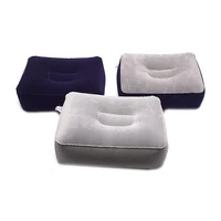 Useful Inflatable Portable Travel Sleeping Footrest Pillow Plane Car Bus Train Kids Bed Foot Rest Pad PVC For Travel Massage Car 1