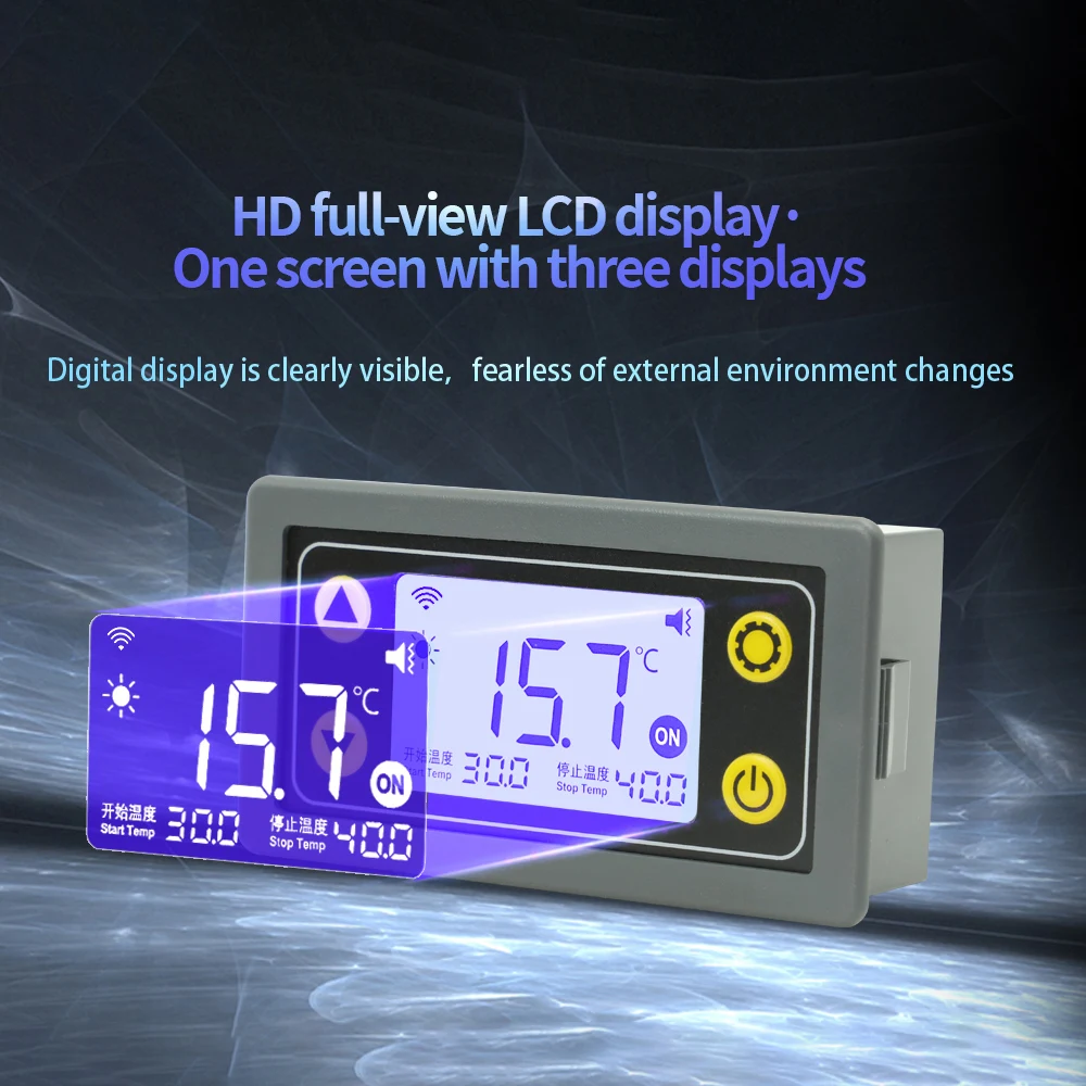 WiFi Remote Smart LCD Thermostat with Digital Temperature Control and App Integration